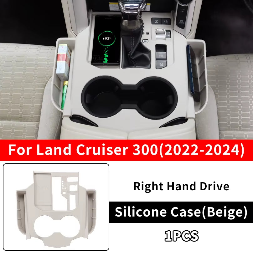 For 2021-2024 Toyota Land Cruiser 300 Center Console Storage Protection Sleeve Gear Cover LC300 Interior Upgrade Accessories