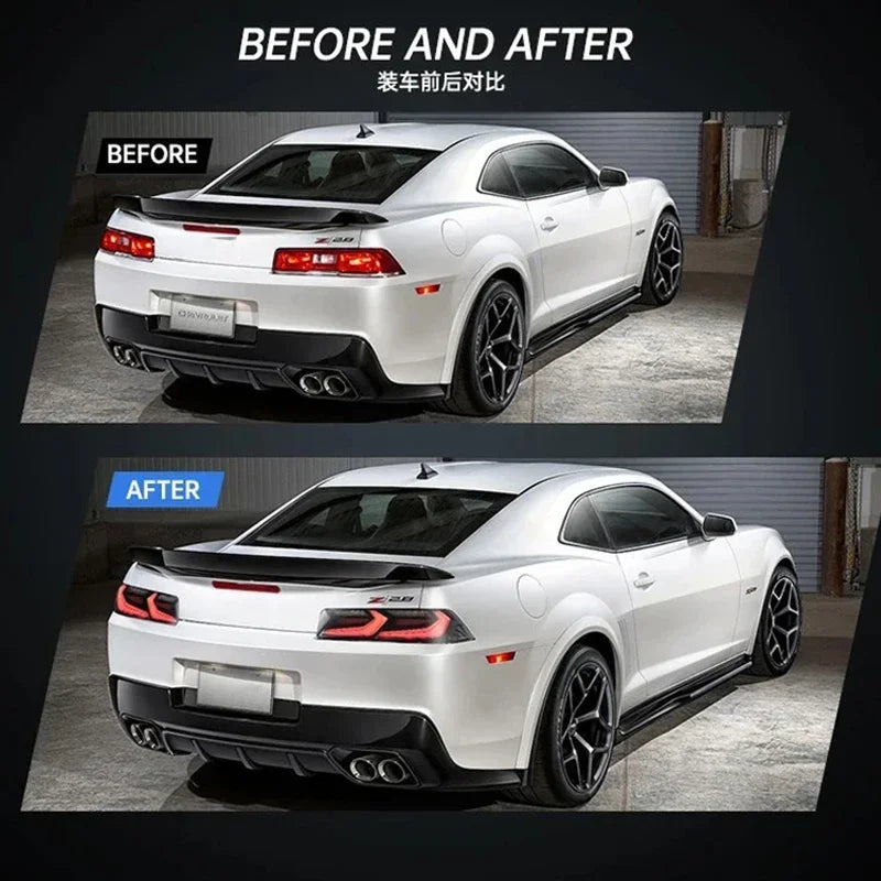 Pair LED Taillights Assembly for Chevrolet Camaro 2014 2015 Rear Tail Lights 5Th Gen Corvette C8 Style Lamp Car Accessories