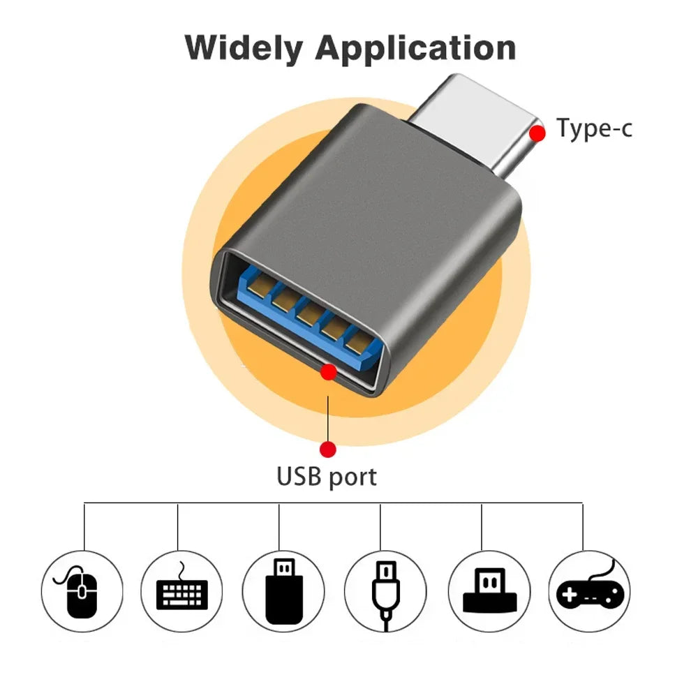 10Gbps USB 3.2 OTG Converter Type C Male to USB A Female Charging Data Adapter for Macbook Air Pro Air Huawei Xiaomi Samsung