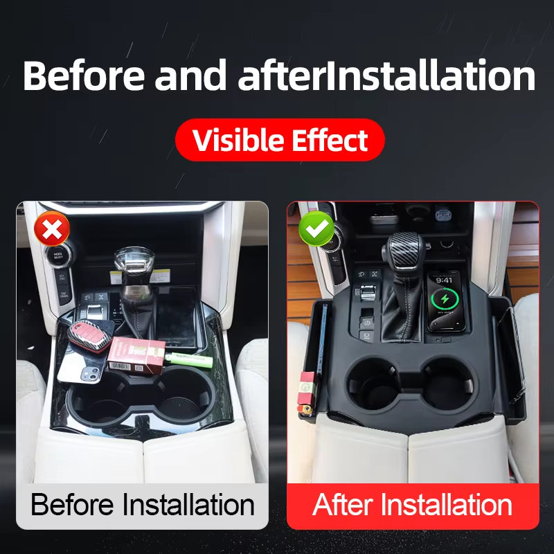 For 2021-2024 Toyota Land Cruiser 300 Center Console Storage Protection Sleeve Gear Cover LC300 Interior Upgrade Accessories