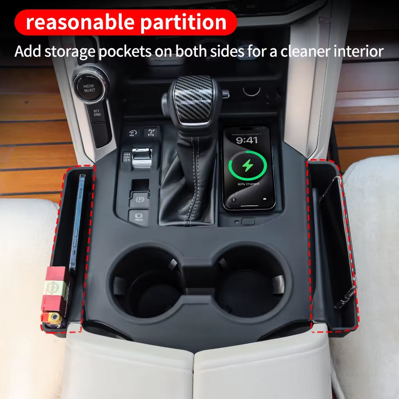For 2021-2024 Toyota Land Cruiser 300 Center Console Storage Protection Sleeve Gear Cover LC300 Interior Upgrade Accessories