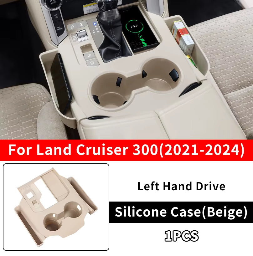 For 2021-2024 Toyota Land Cruiser 300 Center Console Storage Protection Sleeve Gear Cover LC300 Interior Upgrade Accessories